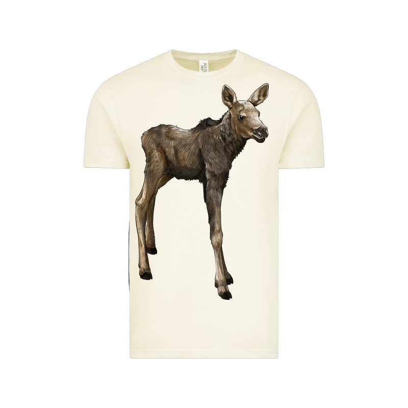 Moose Fawn Deer Vintage Tee by LillyAllenDesigns | Teevron