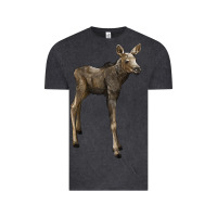 Vintage Black moose fawn deer Vintage Tee - LillyAllenDesigns
