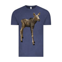 Vintage Denim moose fawn deer Vintage Tee - LillyAllenDesigns