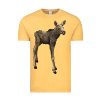 Vintage Mustard moose fawn deer Vintage Tee - LillyAllenDesigns