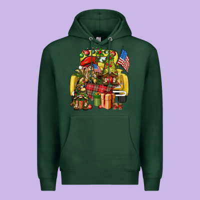 Christmas Army Gnomes Truck 4th Of July Premium Hoodie Designed By Howdyjamesfarm