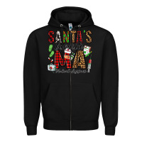 Black santa's favorite ma medical assistant Zipper Hoodie - Jasminsmagicworld