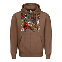 Chestnut santa's favorite ma medical assistant Zipper Hoodie - Jasminsmagicworld
