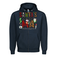 Navy santa's favorite ma medical assistant Zipper Hoodie - Jasminsmagicworld