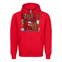 Red santa's favorite ma medical assistant Zipper Hoodie - Jasminsmagicworld