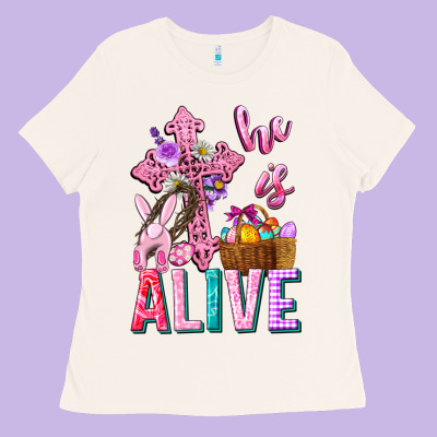 He Is Alive Easter Ladies Tee Designed By Neo Western