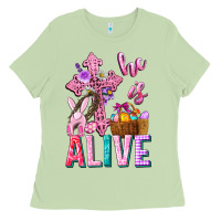 Matcha he is alive easter Ladies Tee - Neo Western