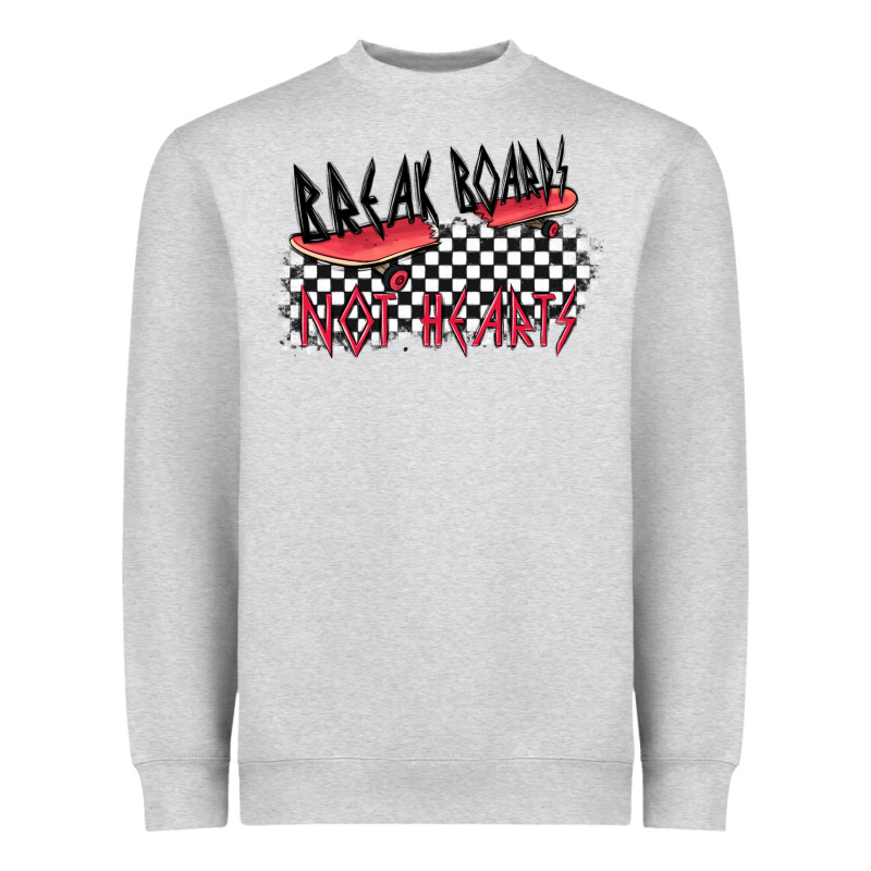 Break Boards Not Hearts Heavyweight Sweatshirt by MaliasSmallBusiness | Teevron