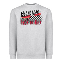Heather Grey break boards not hearts Heavyweight Sweatshirt - MaliasSmallBusiness
