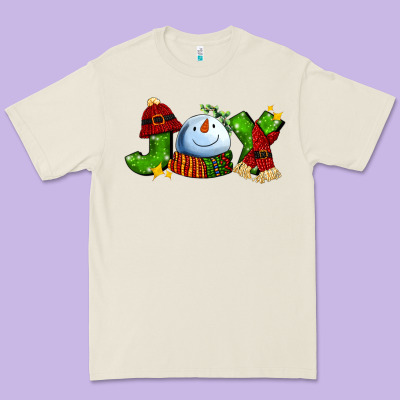 Joy For Christmas With Snowman Premium Tee Designed By Adodesignshop