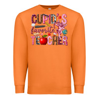 Carrot Cupid's Favorite Teacher Valentine's Day Premium Sweatshirt - HowdyJamesFarm
