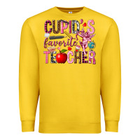 Lemon Cupid's Favorite Teacher Valentine's Day Premium Sweatshirt - HowdyJamesFarm