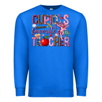 True Royal Cupid's Favorite Teacher Valentine's Day Premium Sweatshirt - HowdyJamesFarm