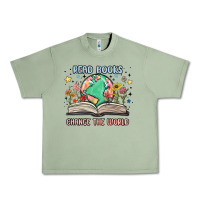 Oil Green book lover Urban Heavy Tee - MaliasSmallBusiness
