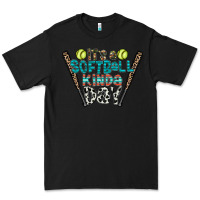 Black softball Premium Tee - CowhideDigitalArt