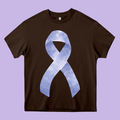 Stomach Cancer Ribbon Fa Element Heavy Core Tee Designed By Fadigitalartstudio