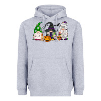Heather Grey Halloween gnomes Heavyweight Hoodie - NancyCooperArtShop