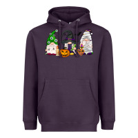 Plum Halloween gnomes Heavyweight Hoodie - NancyCooperArtShop