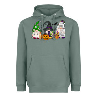 Sage Halloween gnomes Heavyweight Hoodie - NancyCooperArtShop