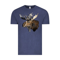 Vintage Denim moose buck deer head Vintage Tee - LillyAllenDesigns