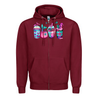 Burgundy mermaid underwater coffee Zipper Hoodie - Jasminsmagicworld