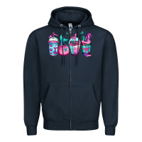 Navy mermaid underwater coffee Zipper Hoodie - Jasminsmagicworld