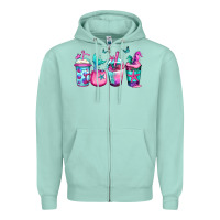 Seafoam mermaid underwater coffee Zipper Hoodie - Jasminsmagicworld