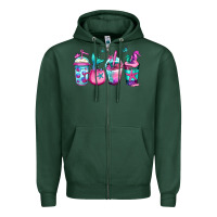Sports Green mermaid underwater coffee Zipper Hoodie - Jasminsmagicworld