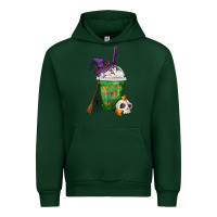 Forest Green Halloween Spooky Pumpkins Frappe Urban Hoodie - FaDigitalArtStudio