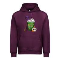 Mauve Wine Halloween Spooky Pumpkins Frappe Urban Hoodie - FaDigitalArtStudio