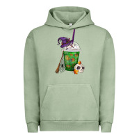 Pigment Oil Green Halloween Spooky Pumpkins Frappe Urban Hoodie - FaDigitalArtStudio