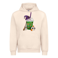 Sandshell Halloween Spooky Pumpkins Frappe Urban Hoodie - FaDigitalArtStudio