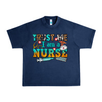 Navy trust me i am a nurse Urban Heavy Tee - AdoDesignShop