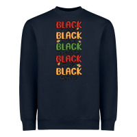 Navy black history Heavyweight Sweatshirt - MaliasSmallBusiness