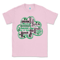 Bubblegum Pink st patricks day shamrock typography Classic Tee - MaliasSmallBusiness