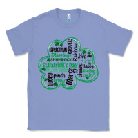 Colony Blue st patricks day shamrock typography Classic Tee - MaliasSmallBusiness