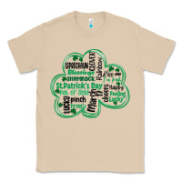 Mushroom st patricks day shamrock typography Classic Tee - MaliasSmallBusiness