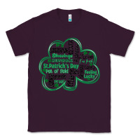 Plum st patricks day shamrock typography Classic Tee - MaliasSmallBusiness