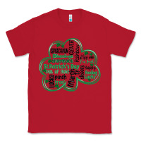 Red st patricks day shamrock typography Classic Tee - MaliasSmallBusiness