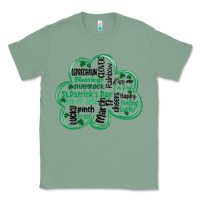Sage st patricks day shamrock typography Classic Tee - MaliasSmallBusiness