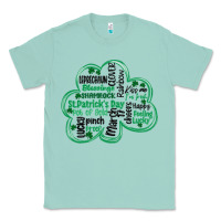 Seafoam st patricks day shamrock typography Classic Tee - MaliasSmallBusiness