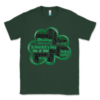 Sports Green st patricks day shamrock typography Classic Tee - MaliasSmallBusiness