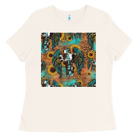 Bone faith cross seamless pattern Ladies Tee - HRA Design Shop