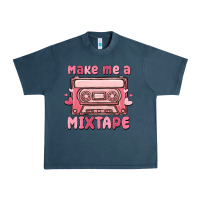 Midnight Navy make me a mixtape Urban Heavy Tee - MaliasSmallBusiness