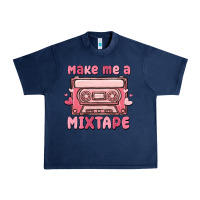 Navy make me a mixtape Urban Heavy Tee - MaliasSmallBusiness