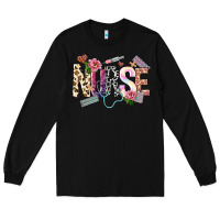 Black nurse Long Sleeve Tee - NancyCooperArtShop