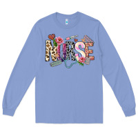 Colony Blue nurse Long Sleeve Tee - NancyCooperArtShop