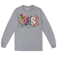 Heather Grey nurse Long Sleeve Tee - NancyCooperArtShop