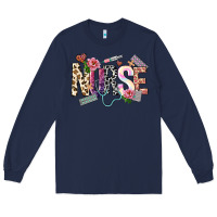 Navy nurse Long Sleeve Tee - NancyCooperArtShop