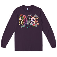Plum nurse Long Sleeve Tee - NancyCooperArtShop